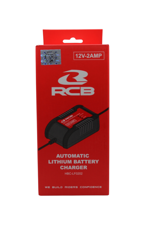 RCB LITHUIM BATTERY CHARGER (12V 2A) | Bike Security Lebanon