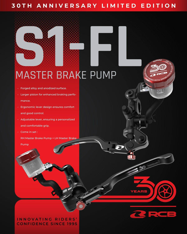 RCB FORGED MASTER PUMP S1-FL 14MM - 30TH Limited Edition | Bike Security Lebanon