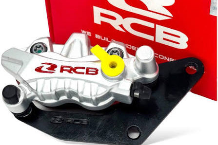 RCB S-26 Brake Caliper NMAX NVX AEROX R15 V3 Silver | Official RCB Distributor in Lebanon - Bike Security