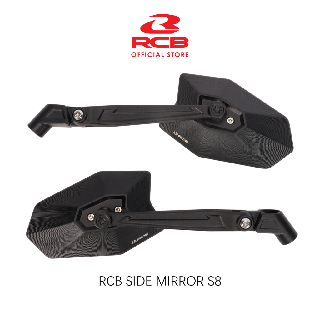RCB S8 SIDE MIRROR - BLACK | Bike Security Lebanon