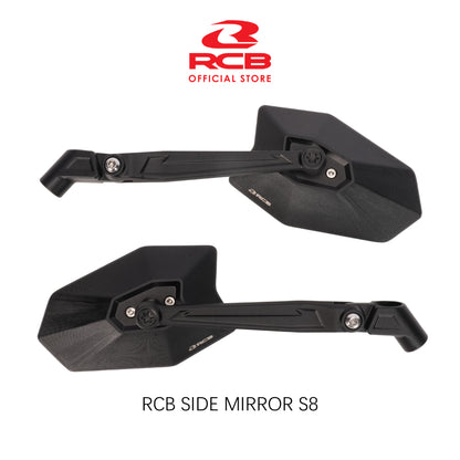 RCB S8 SIDE MIRROR - BLACK | Bike Security Lebanon